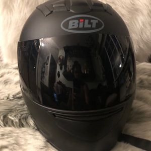 Bilt All Black Motorcycle Helmet Medium